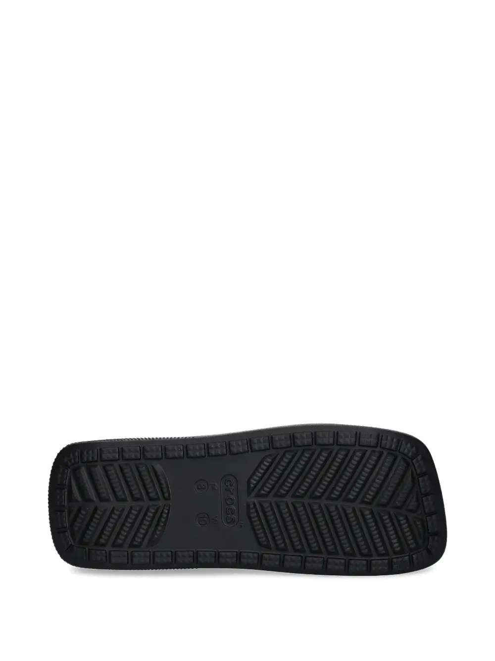 Crocs Geperforeerde slippers met plateauzool Grijs