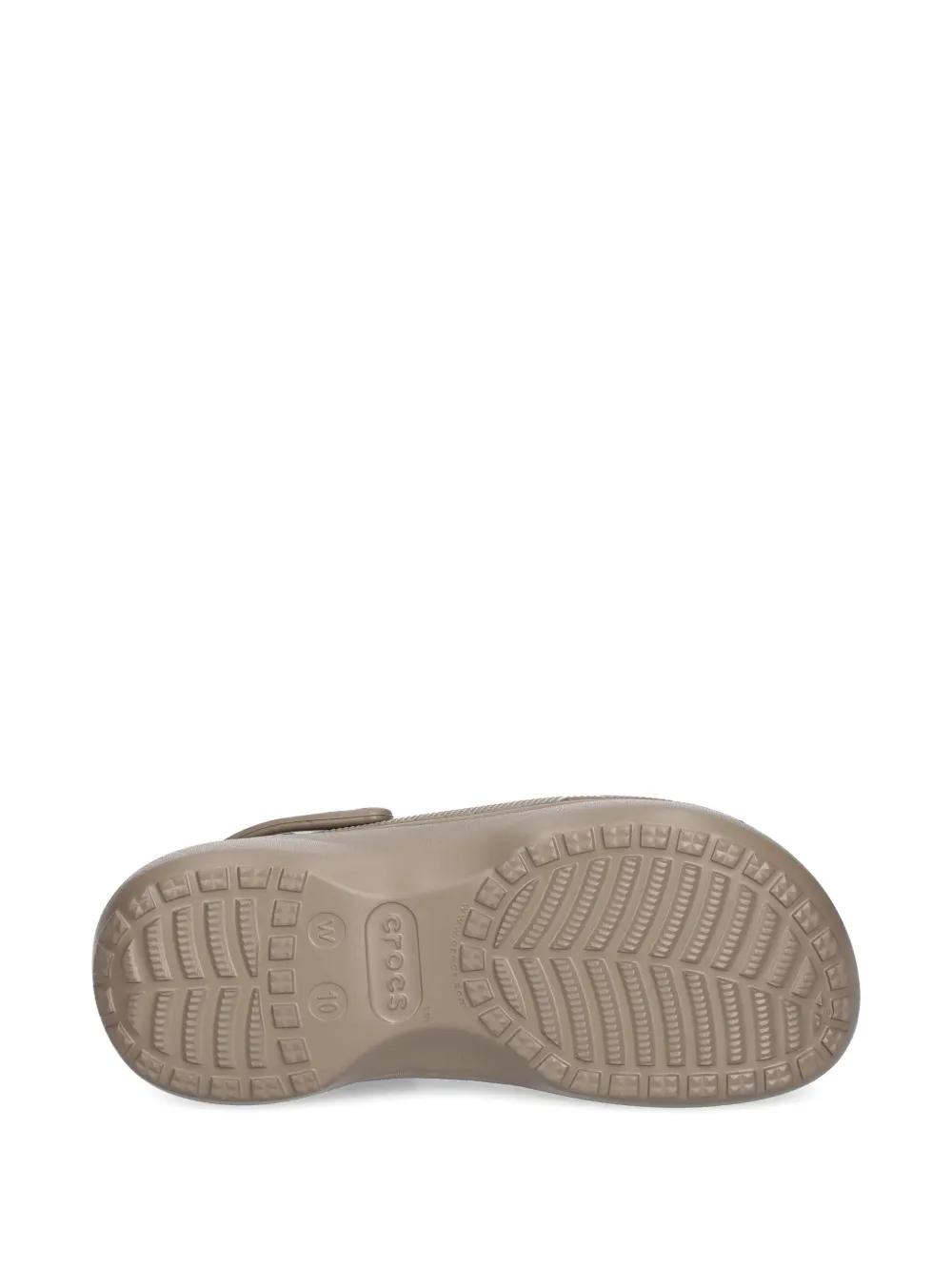 Crocs Klompen met plateauzool Beige
