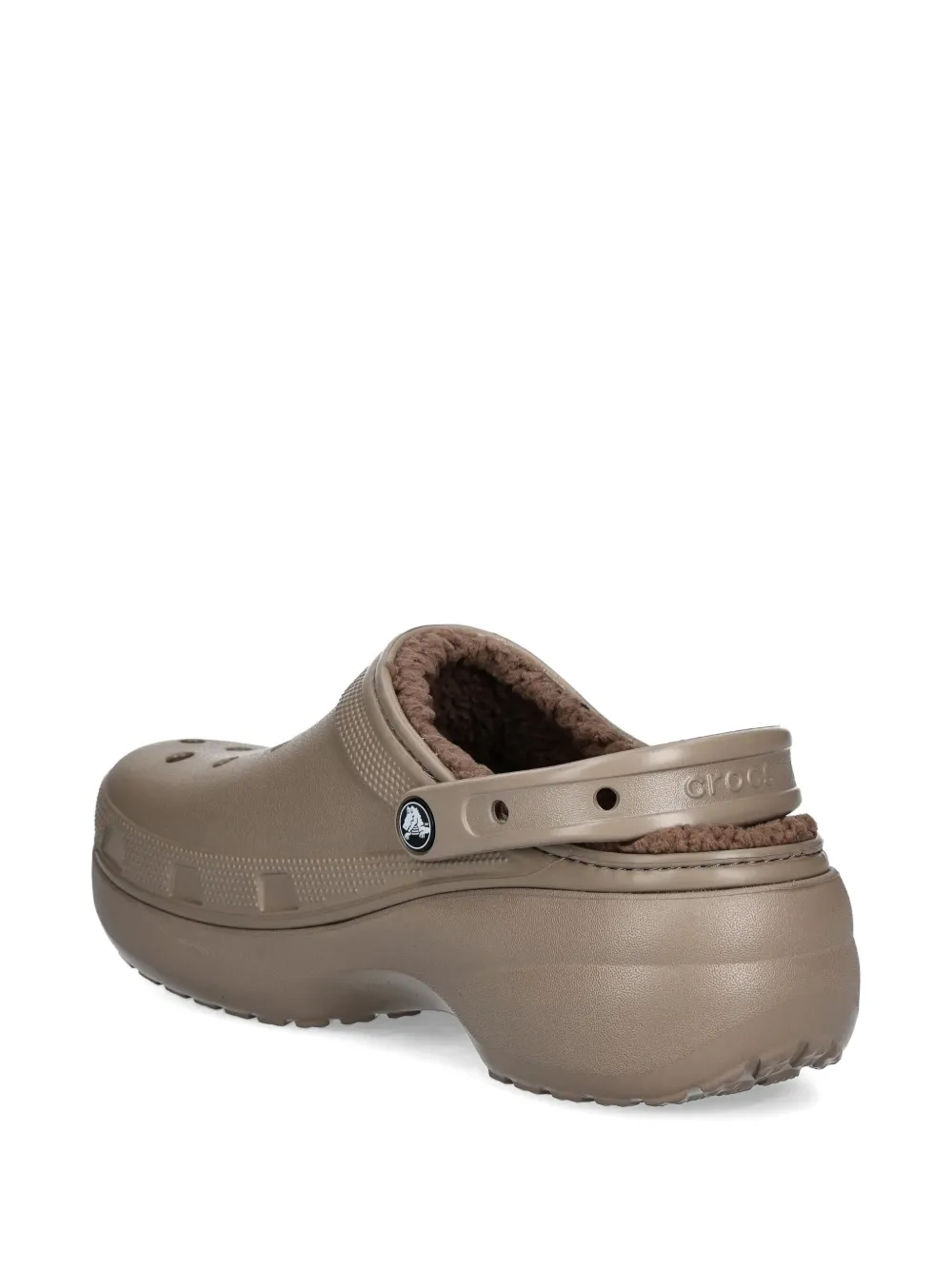 Crocs Klompen met plateauzool Beige