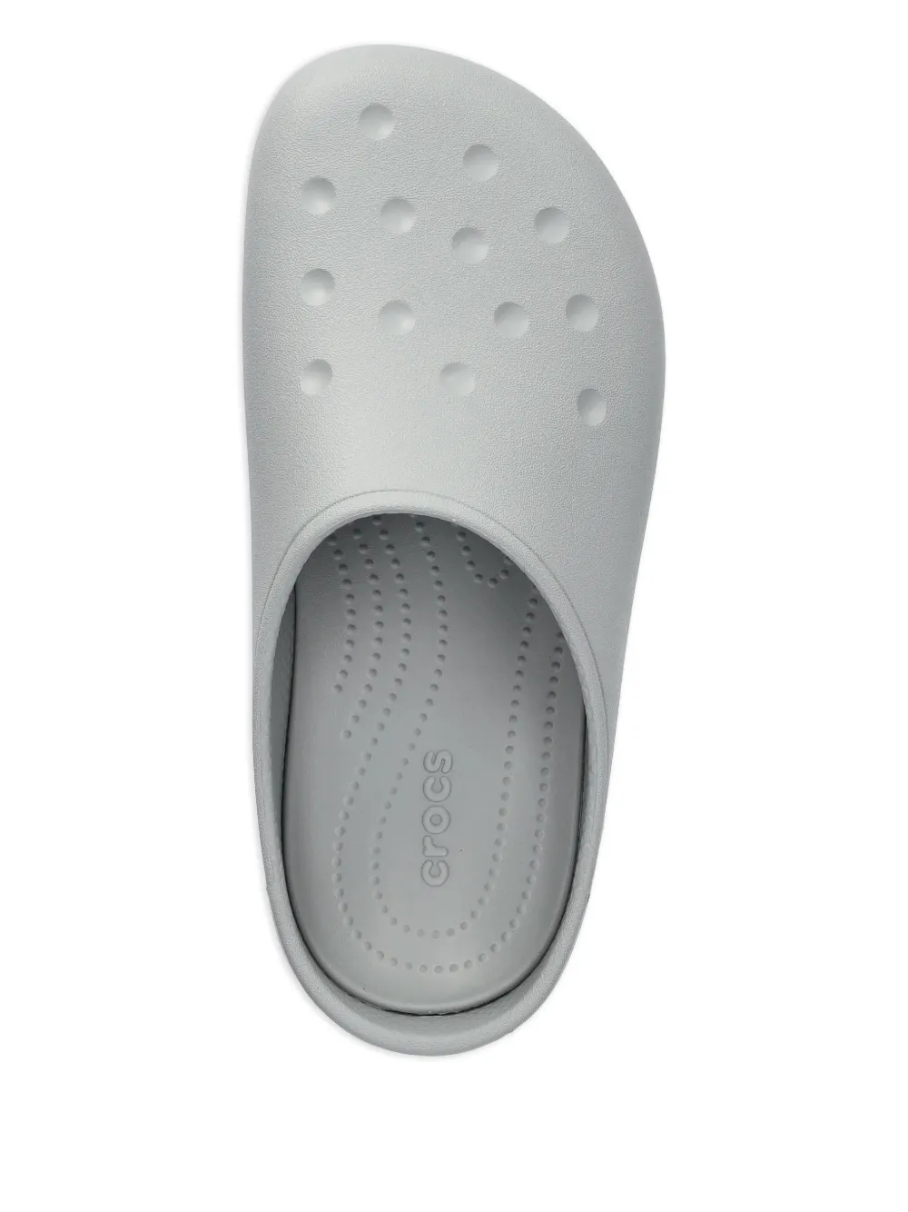 Crocs Slippers met ronde neus Grijs