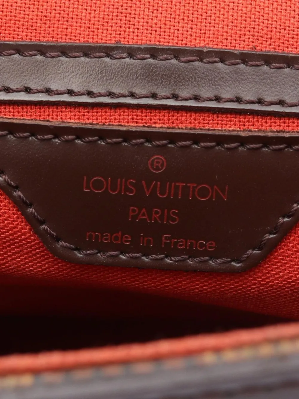Pre-owned Louis Vuitton 2002 Soho Damier-check Backpack In Brown