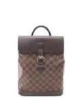 Louis Vuitton Pre-Owned 2002 Soho damier-check backpack - Brown