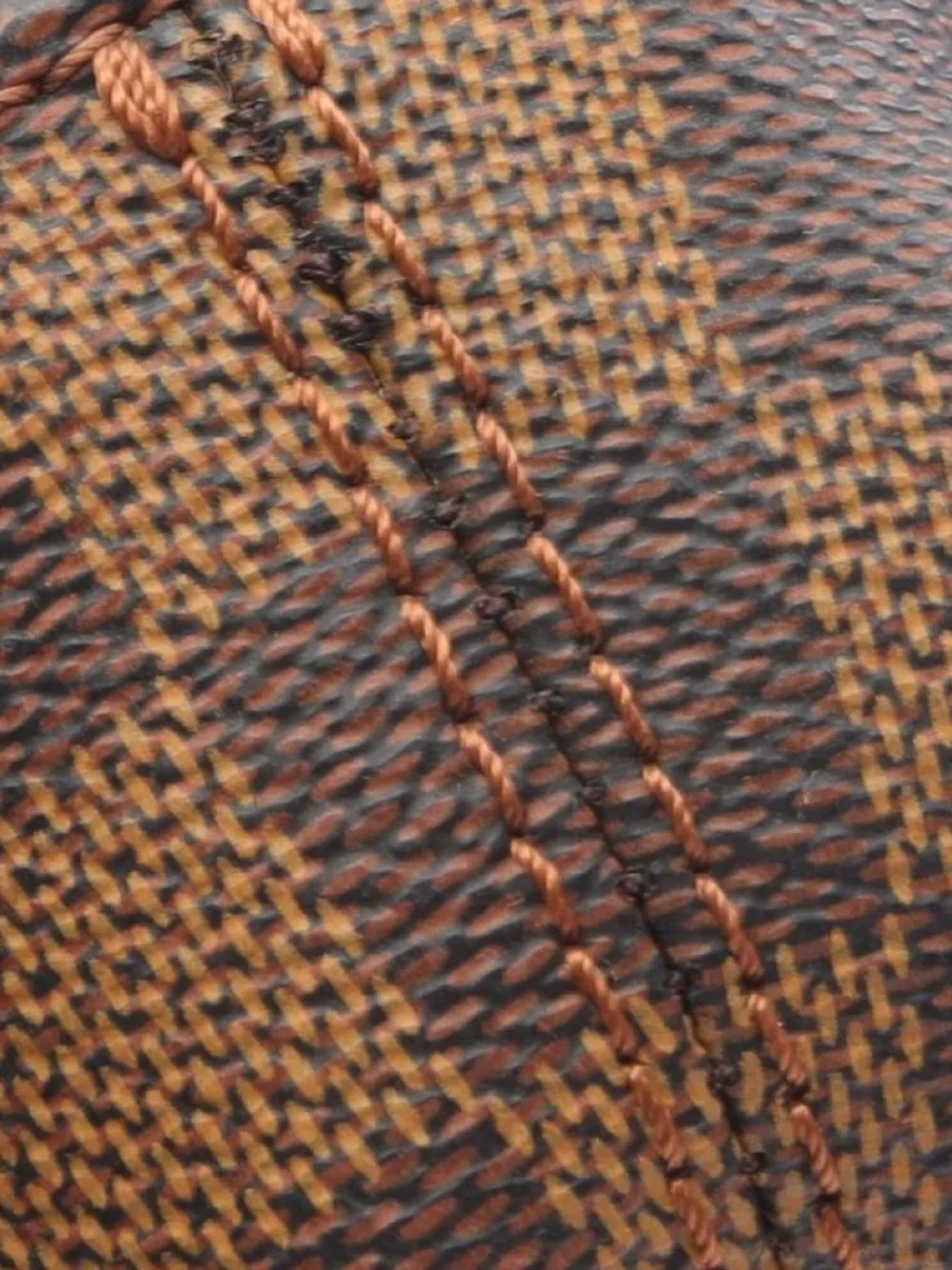 Pre-owned Louis Vuitton 2002 Soho Damier-check Backpack In Brown