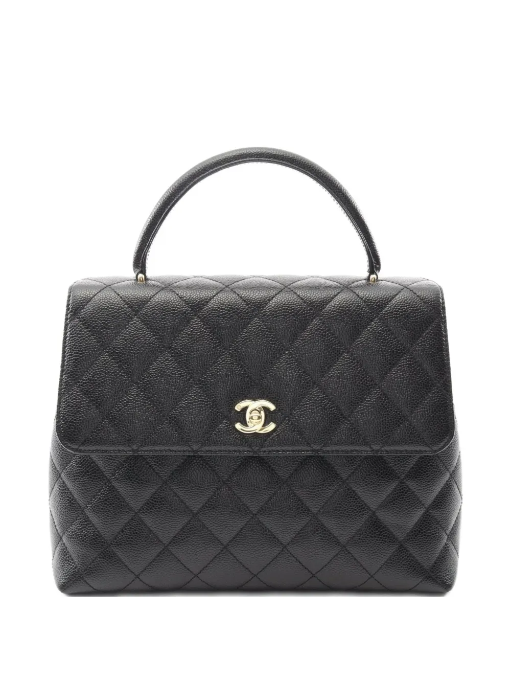 CHANEL Pre-Owned 2000-2002 マトラッセ ハンドバッグ - ブラック CHANEL Pre-Owned 2000-2002 マトラッセ ハンドバッグ - ブラック