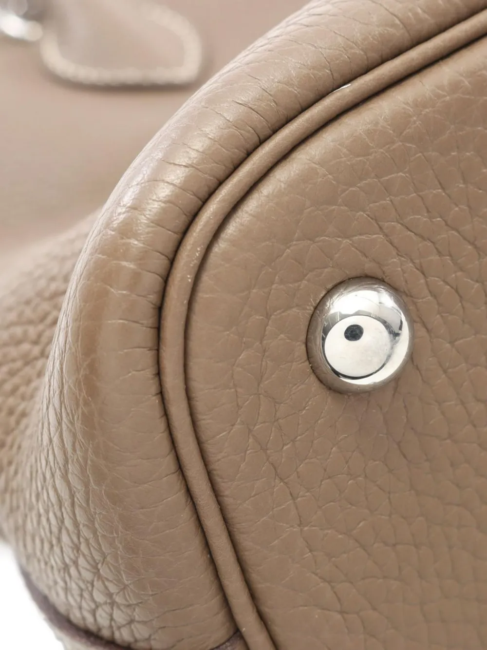 Pre-owned Hermes 2019 Bolide 31 Leather Handbag In Neutral