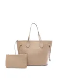 Louis Vuitton Pre-Owned 2021 Neverfull MM leather tote bag - Neutrals