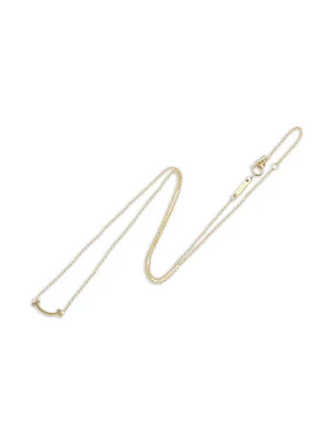 Tiffany & Co. Pre-Owned Collana T-Smile in oro giallo 18 carati anni 2010