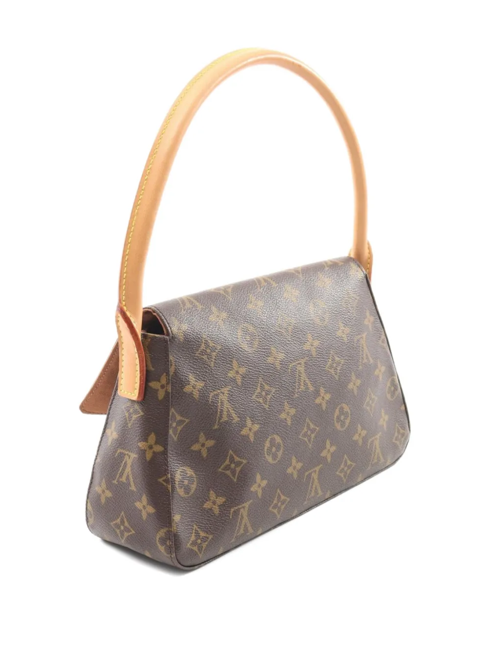 Pre-owned Louis Vuitton 2003 Mini Looping Handbag In Brown