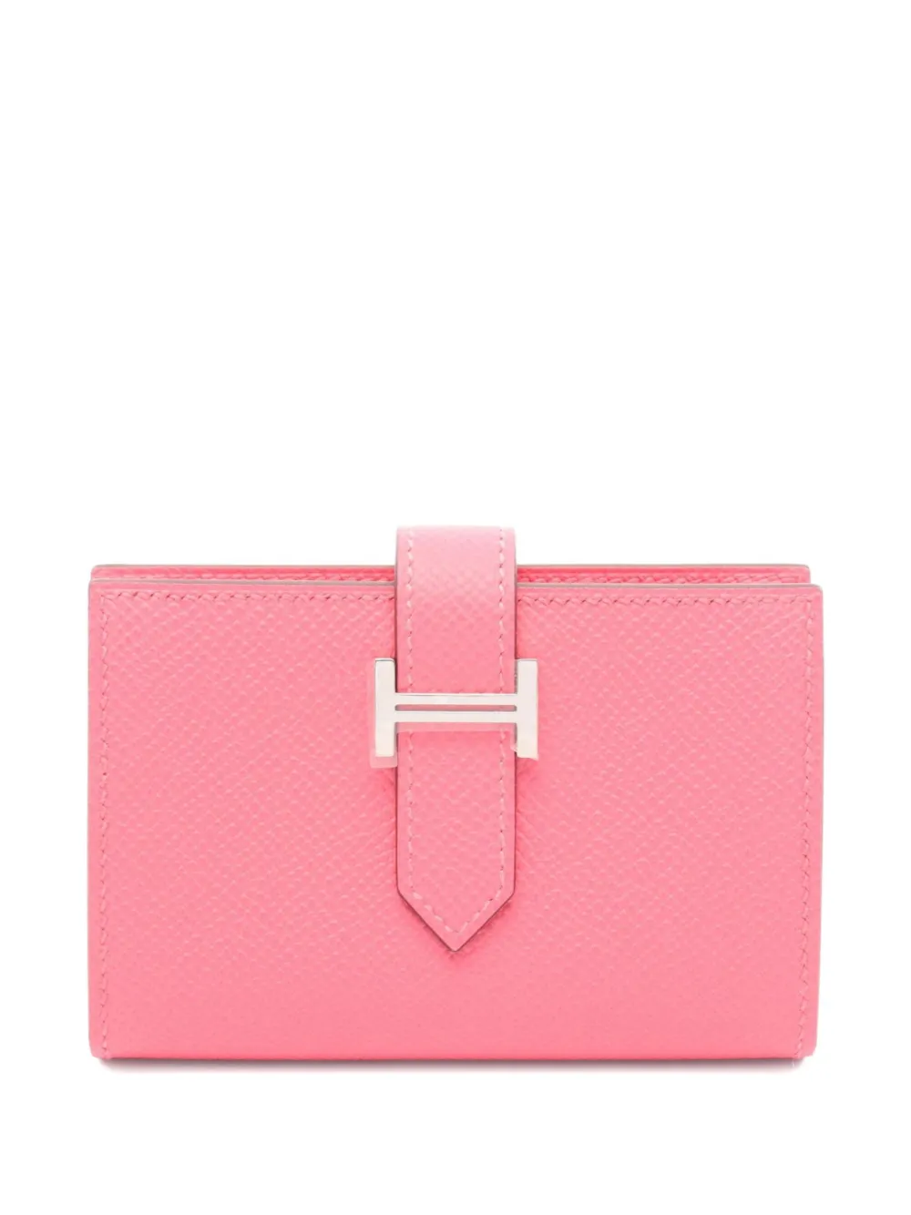 Pre-owned Hermes 2025 Mini Bear Cardcase In Pink