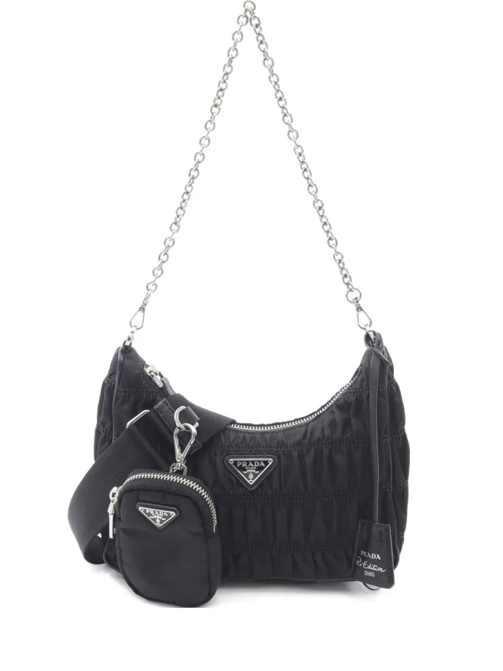 Prada Pre-Owned 2010 small Re-Edtition 2006 shoulder bag | Black | Image 1