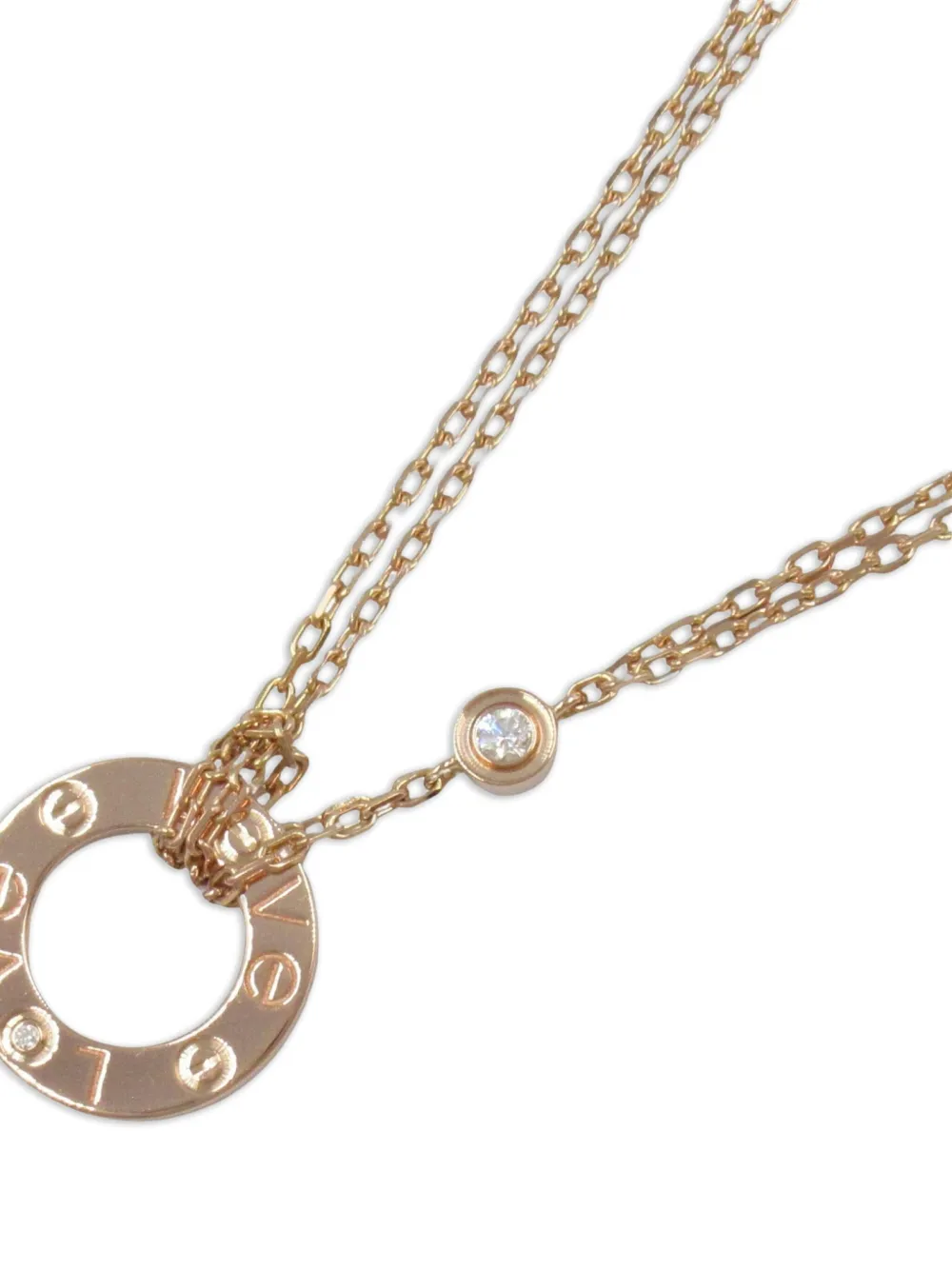 Cartier 2010 18kt rose gold Love Circle necklace | Pre-Owned | Image 2