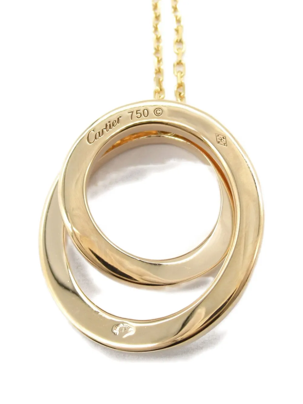 Pre-owned Cartier 2010 18kt Rose Gold Ethancel De Necklace