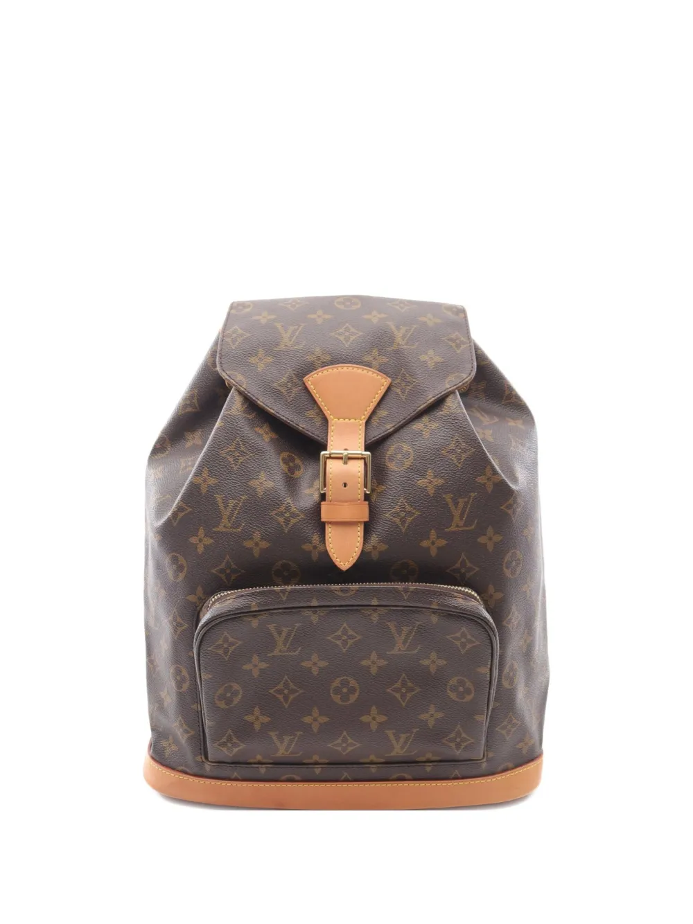 Louis Vuitton Pre-Owned 2000 モノグラム モンスリ GM バックパック - ブラウン Louis Vuitton Pre-Owned 2000 モノグラム モンスリ GM バックパック - ブラウン