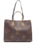 Louis Vuitton Pre-Owned 2021 On-The-Go MM Monogram Giant Reverse tote bag - Brown