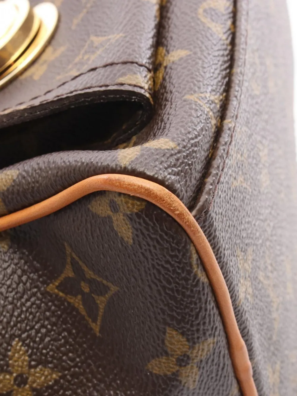 Pre-owned Louis Vuitton 2006 Manhattan Handbag In Brown