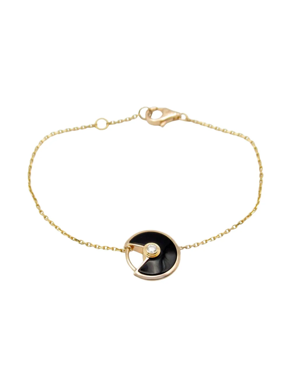 Cartier 2010s 18K rose gold Amulet diamond and onyx bracelet | Pink | Image 1