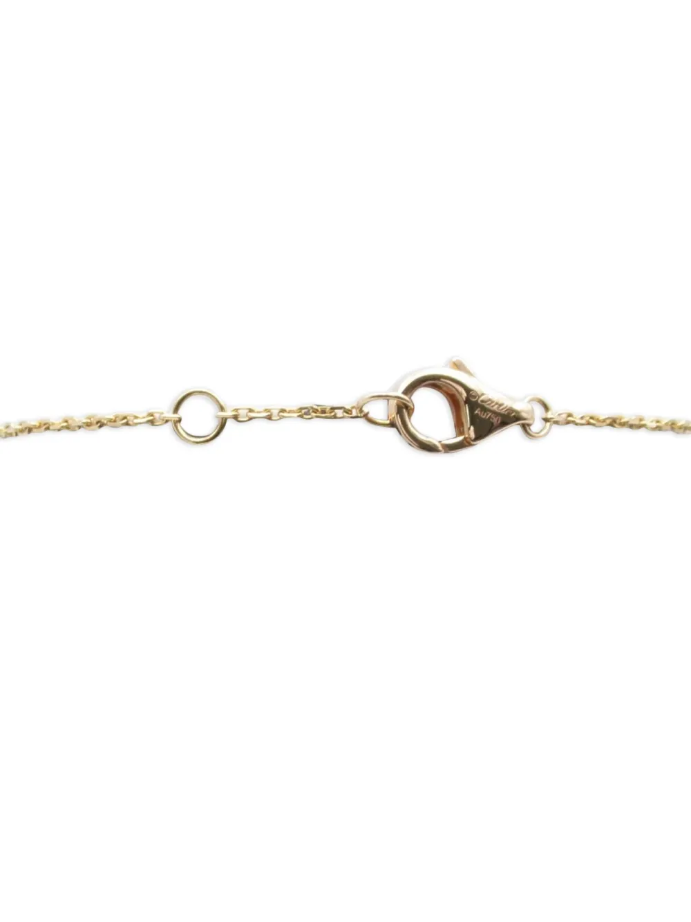 Pre-owned Cartier 2010s 18k Rose Gold Amulet Diamond And Onyx Bracelet In Pink