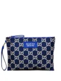 Gucci Pre-Owned 2016-2025 GG-pattern clutch bag - Blue