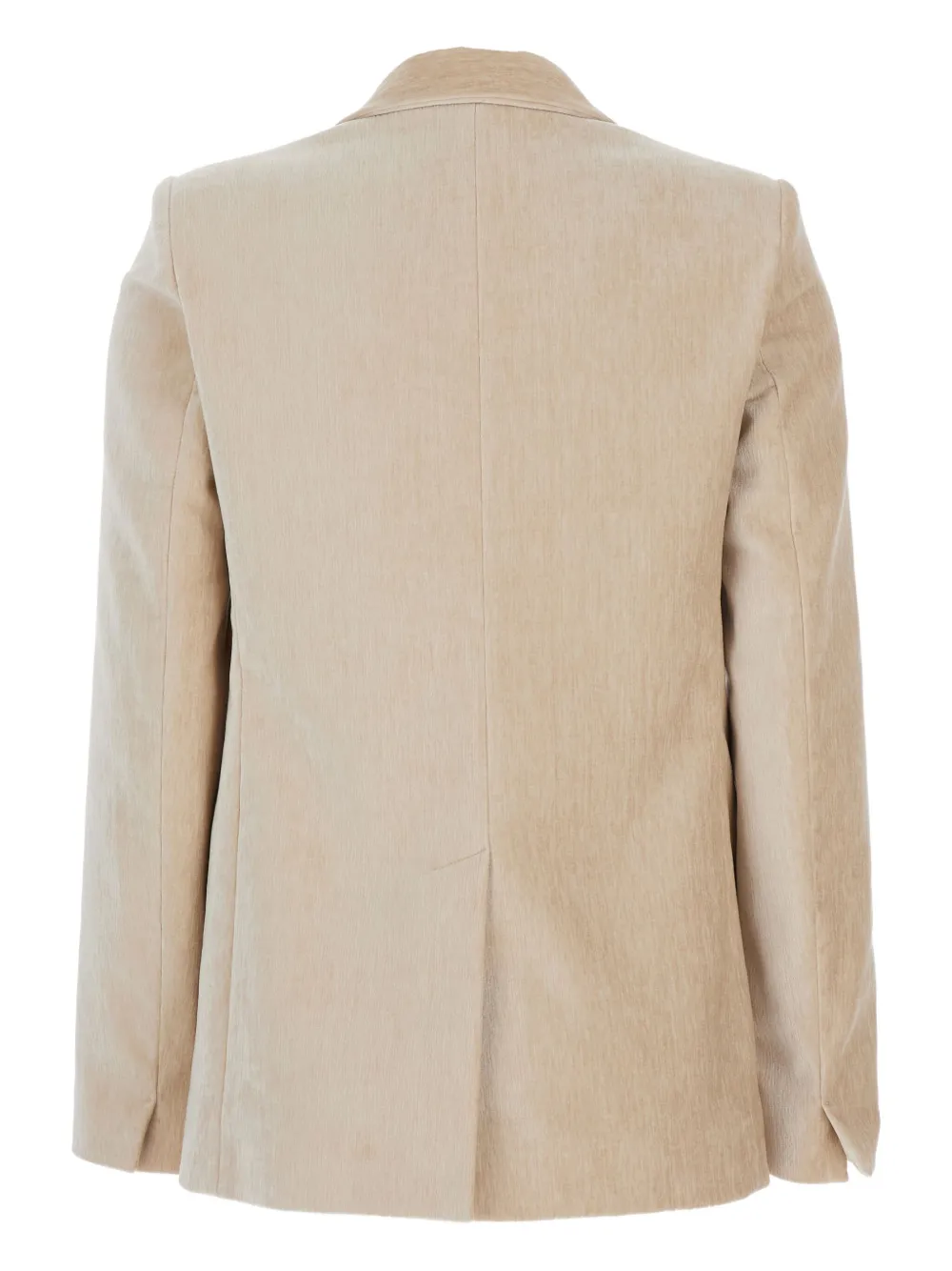 Forte velvet double-breasted blazer Beige
