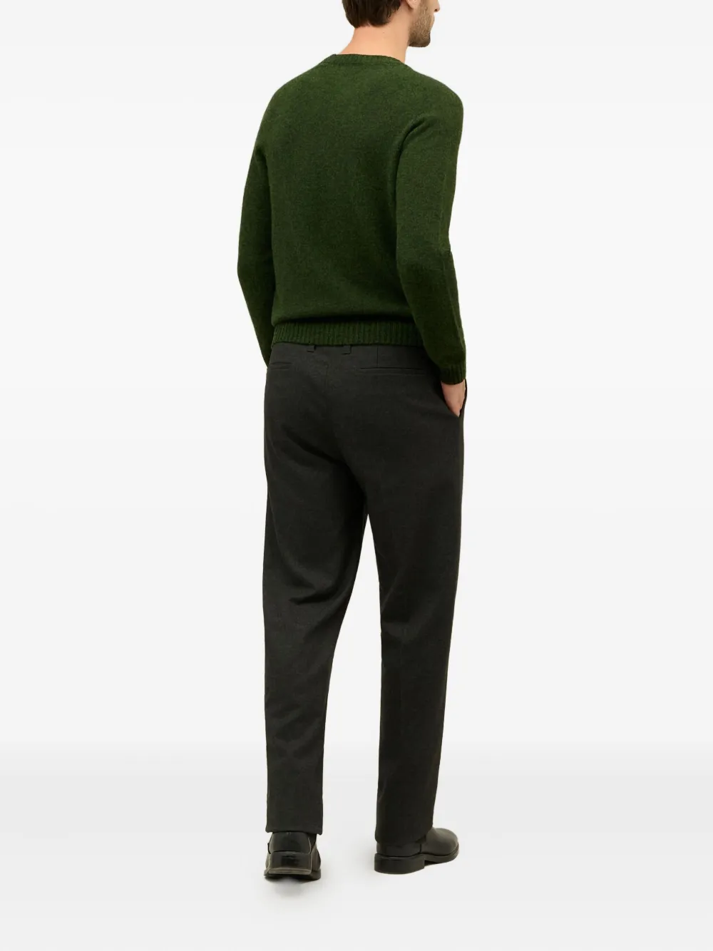 Boglioli Trui met ronde hals Groen