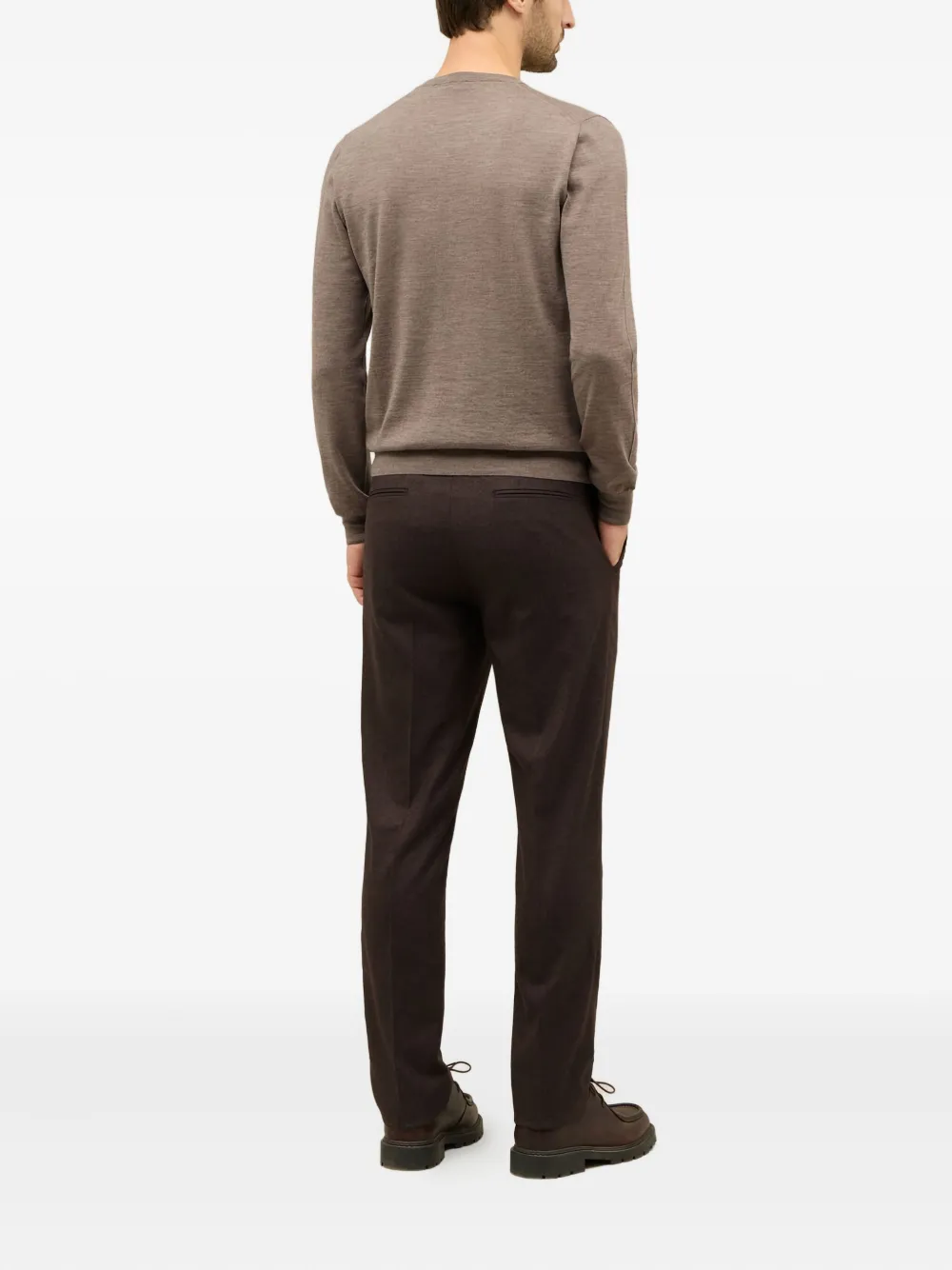 Boglioli Trui met ronde hals Bruin