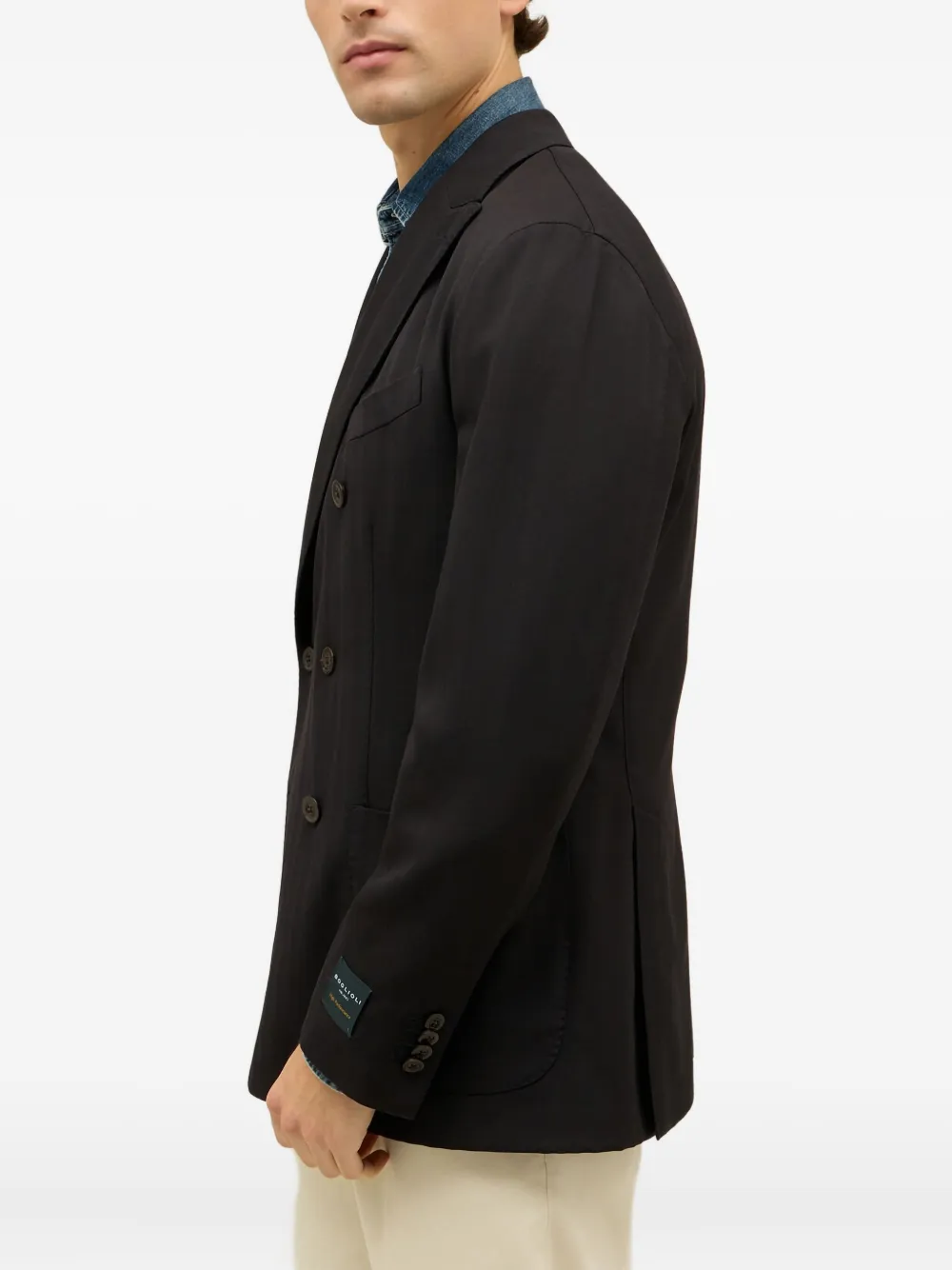 Boglioli Blazer met dubbele rij knopen Blauw