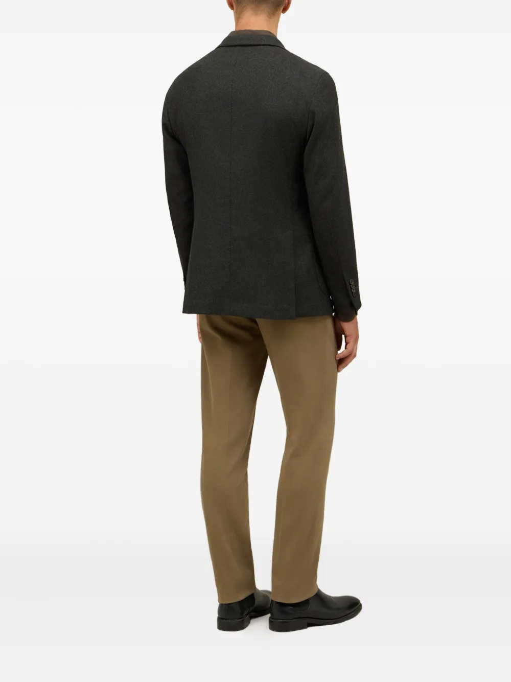 Boglioli Blazer met enkele rij knopen Groen