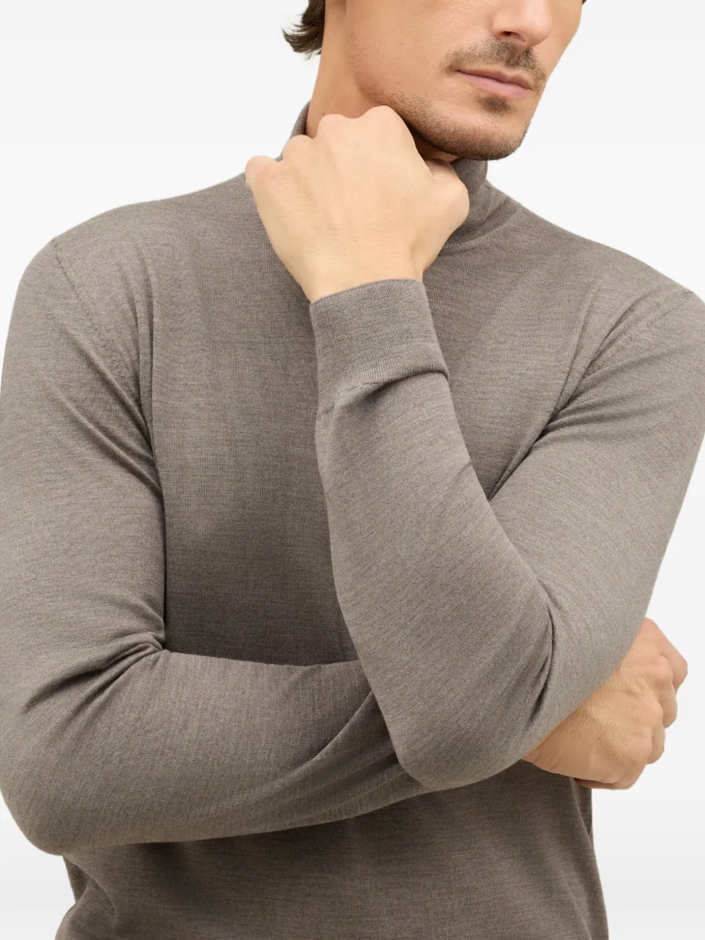 Boglioli roll-neck T-shirt Grijs