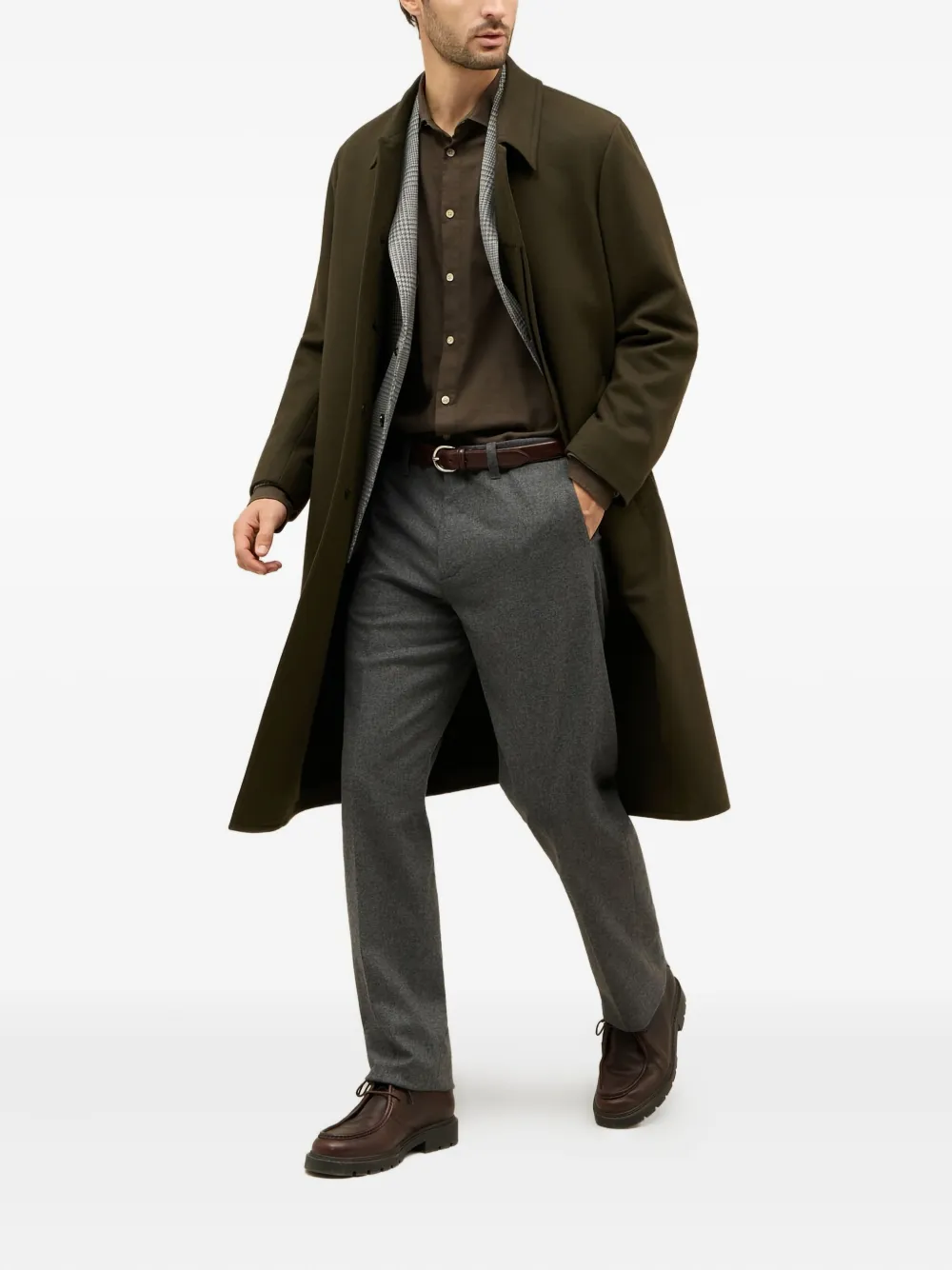 Boglioli buttoned coat | Single Breasted Coats | Image 2