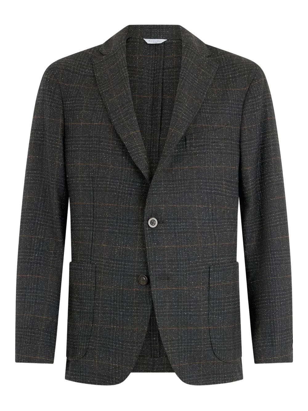 Boglioli check-pattern two-button blazer | Grey | Image 1