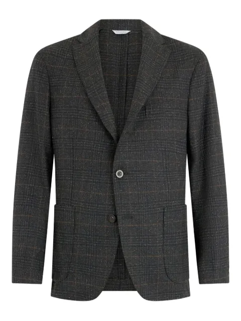 Boglioli check-pattern two-button blazer