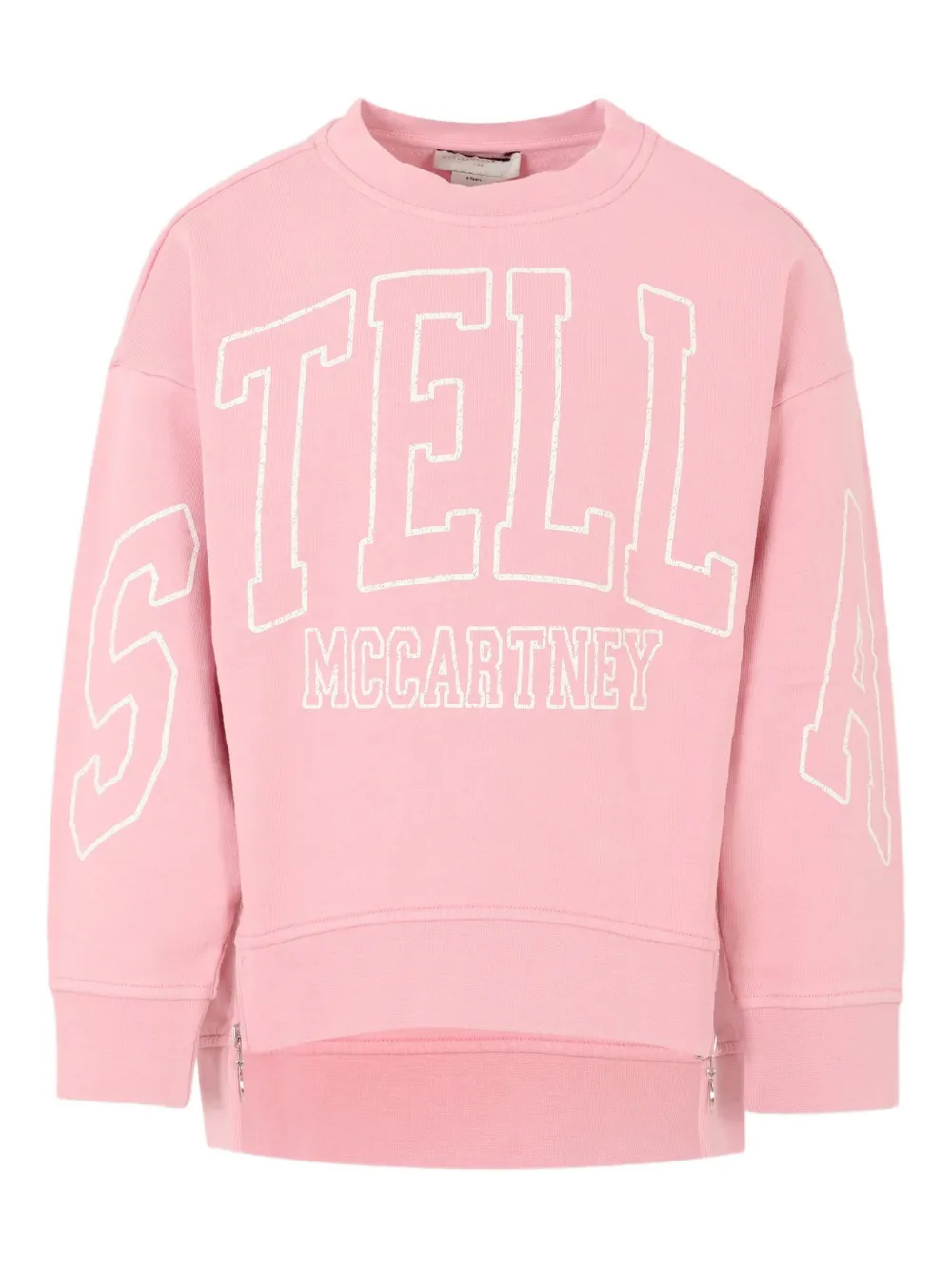 Stella McCartney Kids cotton sweatshirt Roze