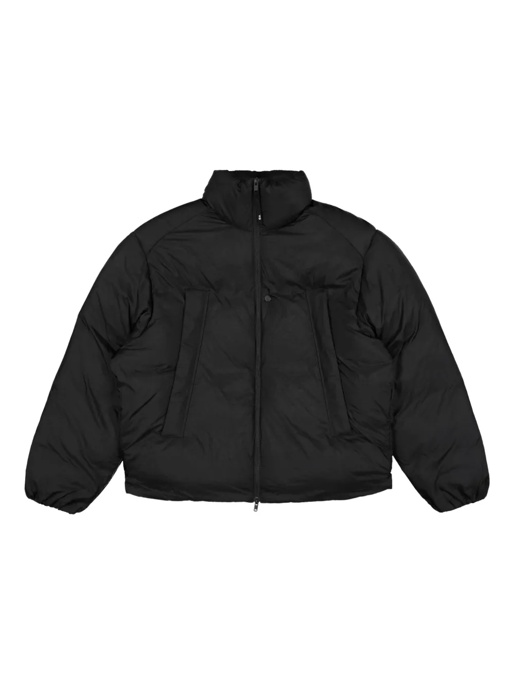Y-3 high-neck puffer jacket Zwart