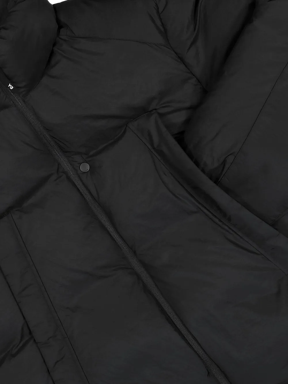 Y-3 high-neck puffer jacket Zwart