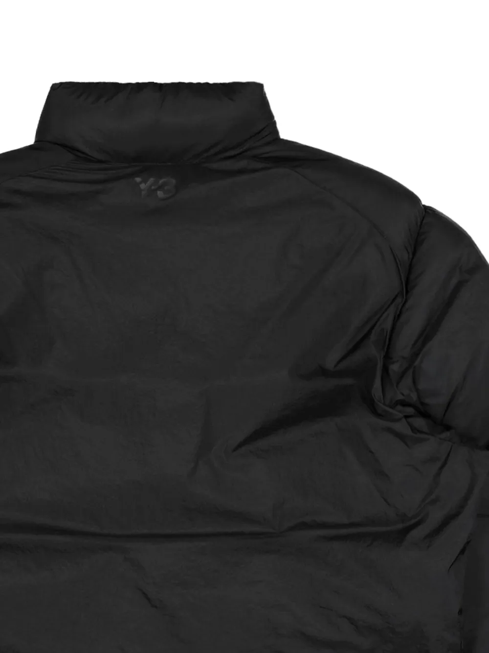 Y-3 high-neck puffer jacket Zwart