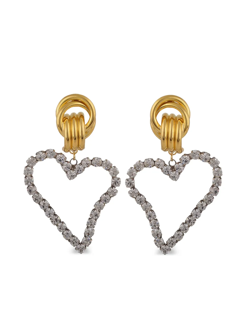 MAYOL heart-shaped crystal earrings | Image 2