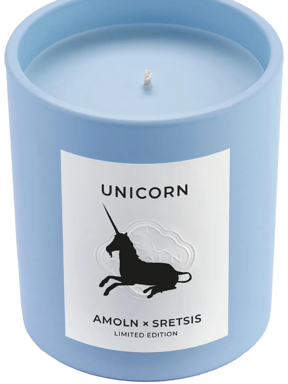 Amoln Unicorn candle (270g) - Blauw