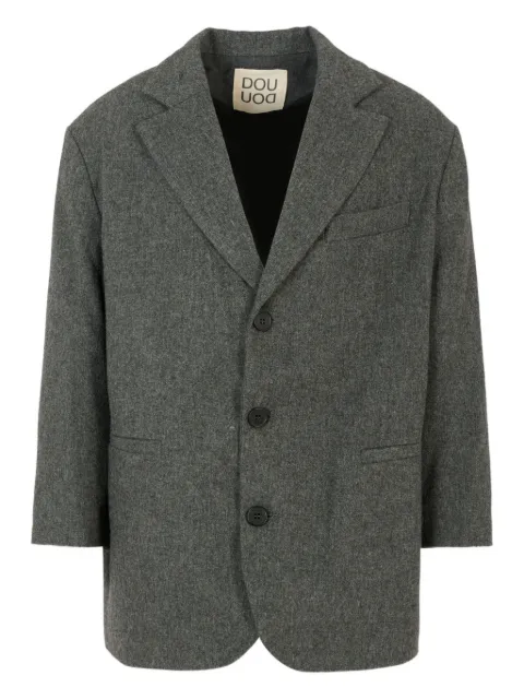 Douuod Kids Blazer in lana con tre bottoni