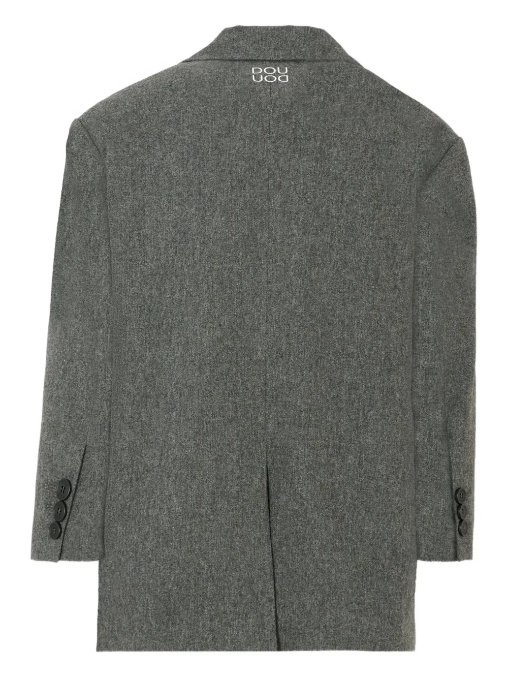 Douuod Kids three-button wool blazer Grijs