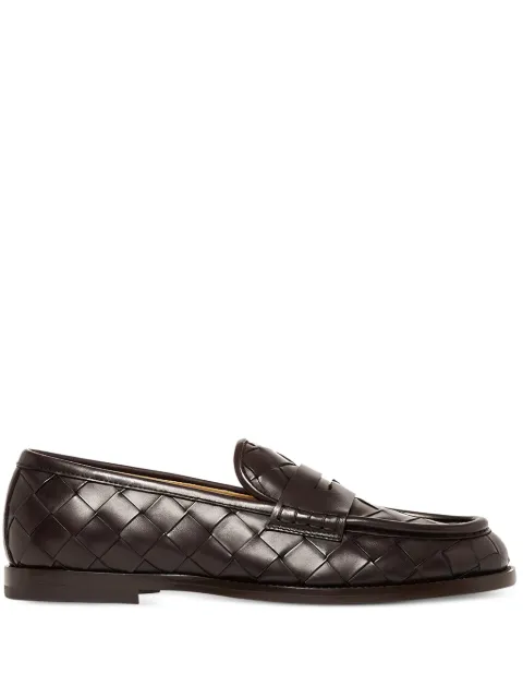 Scarosso woven-leather loafers