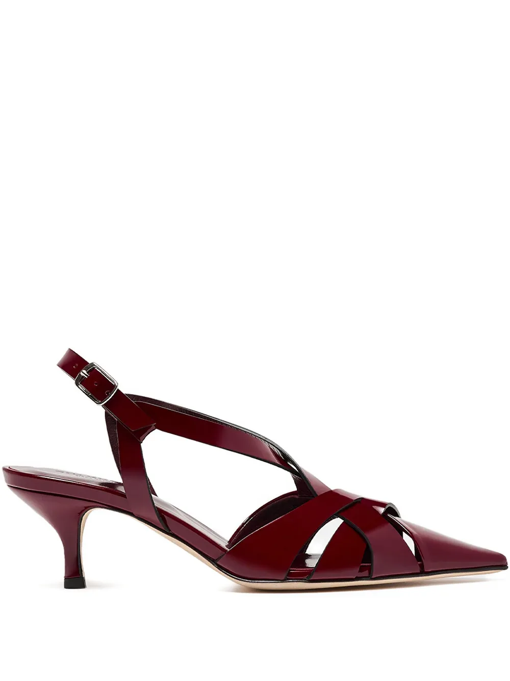Scarosso Pointed Slingback Pumps In Red