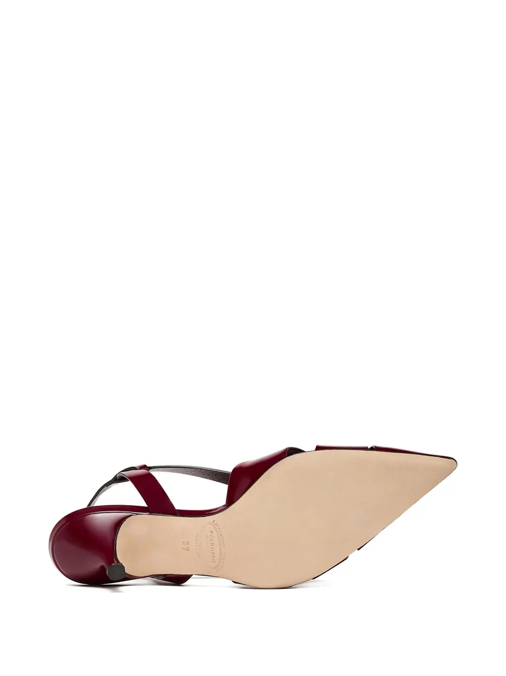 Scarosso Pointed Slingback Pumps In Red