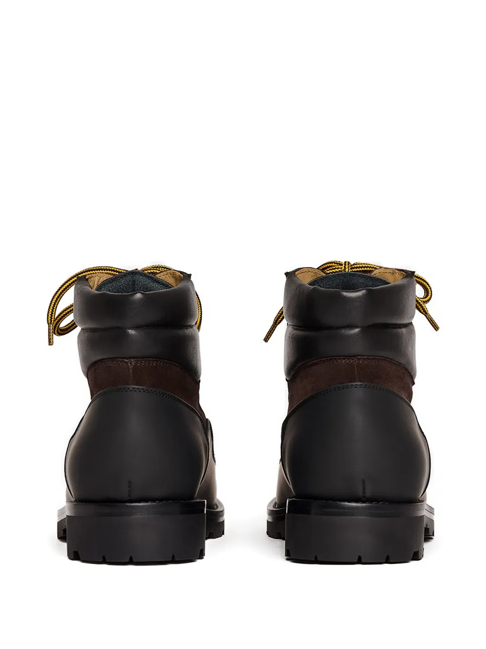 Scarosso leather suede lace-up boots Brown