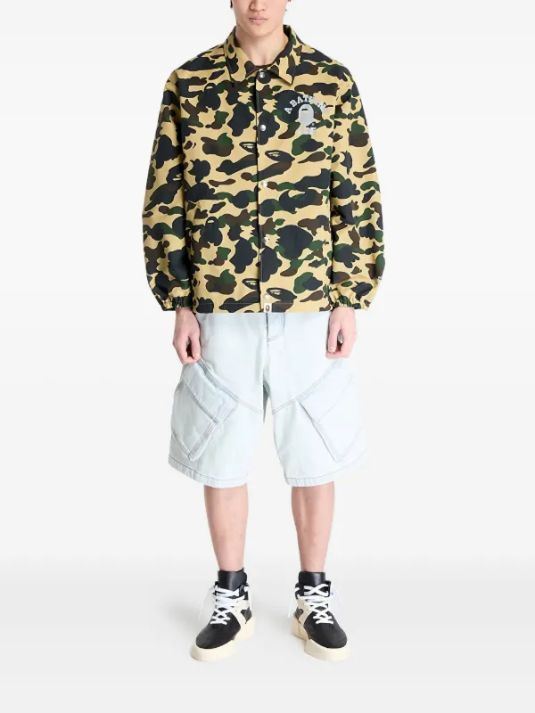 A BATHING APE® カモフラージュ ジャケット | イエロー | FARFETCH JP
