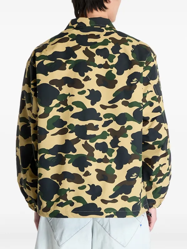 A BATHING APE® カモフラージュ ジャケット | イエロー | FARFETCH JP