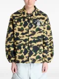 A BATHING APE® logo-print camouflage-pattern jacket - Yellow