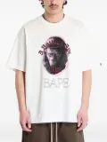 A BATHING APE® rhinestone-embellished ape head-print T-shirt - White