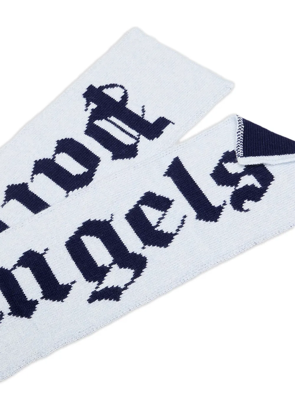 Palm Angels logo-jacquard knit scarf | Women | Image 2