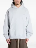 A BATHING APE® shark-logo pullover hoodie - Grey