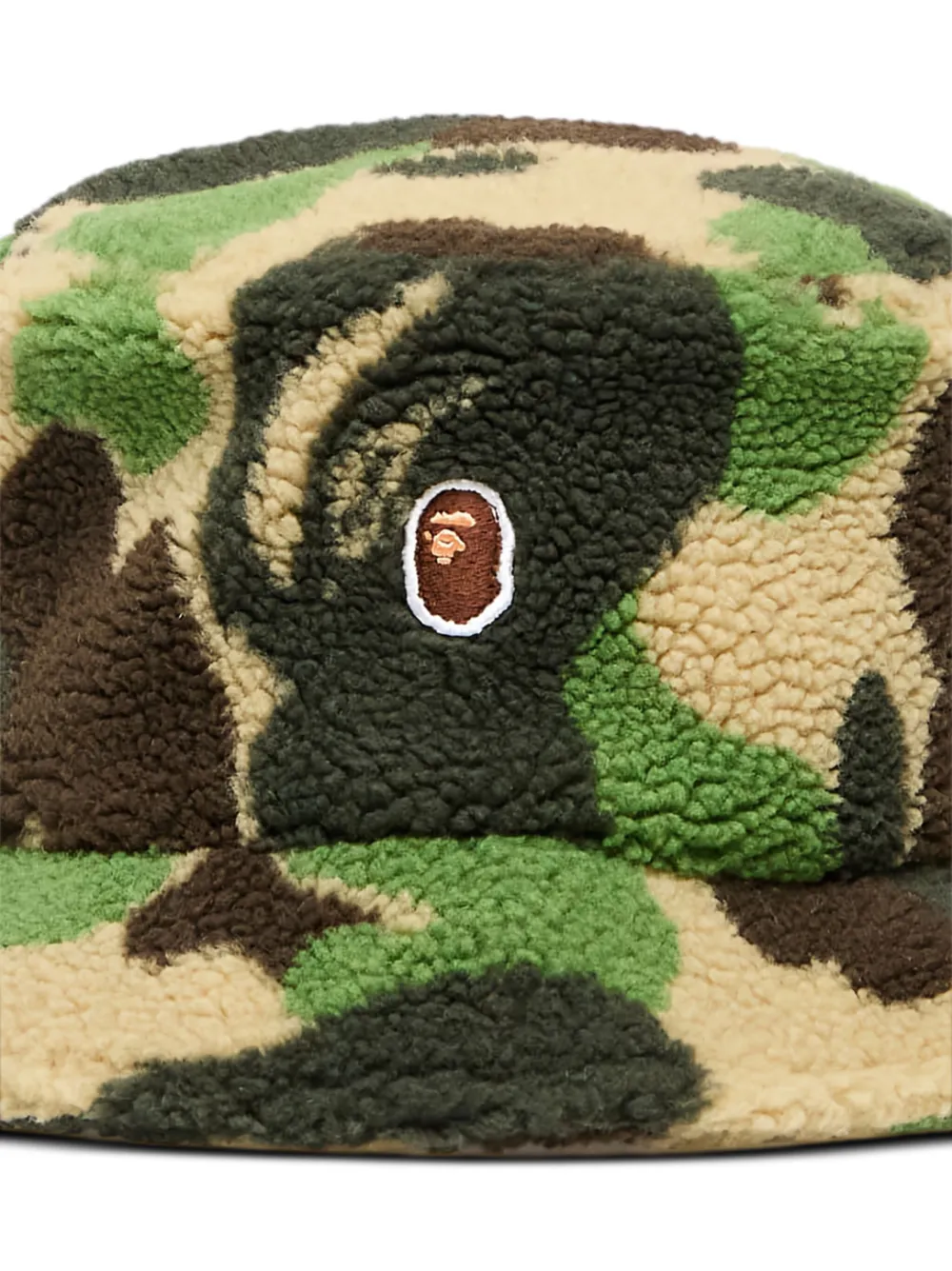 A BATHING APE Camo fleece vissershoed Groen